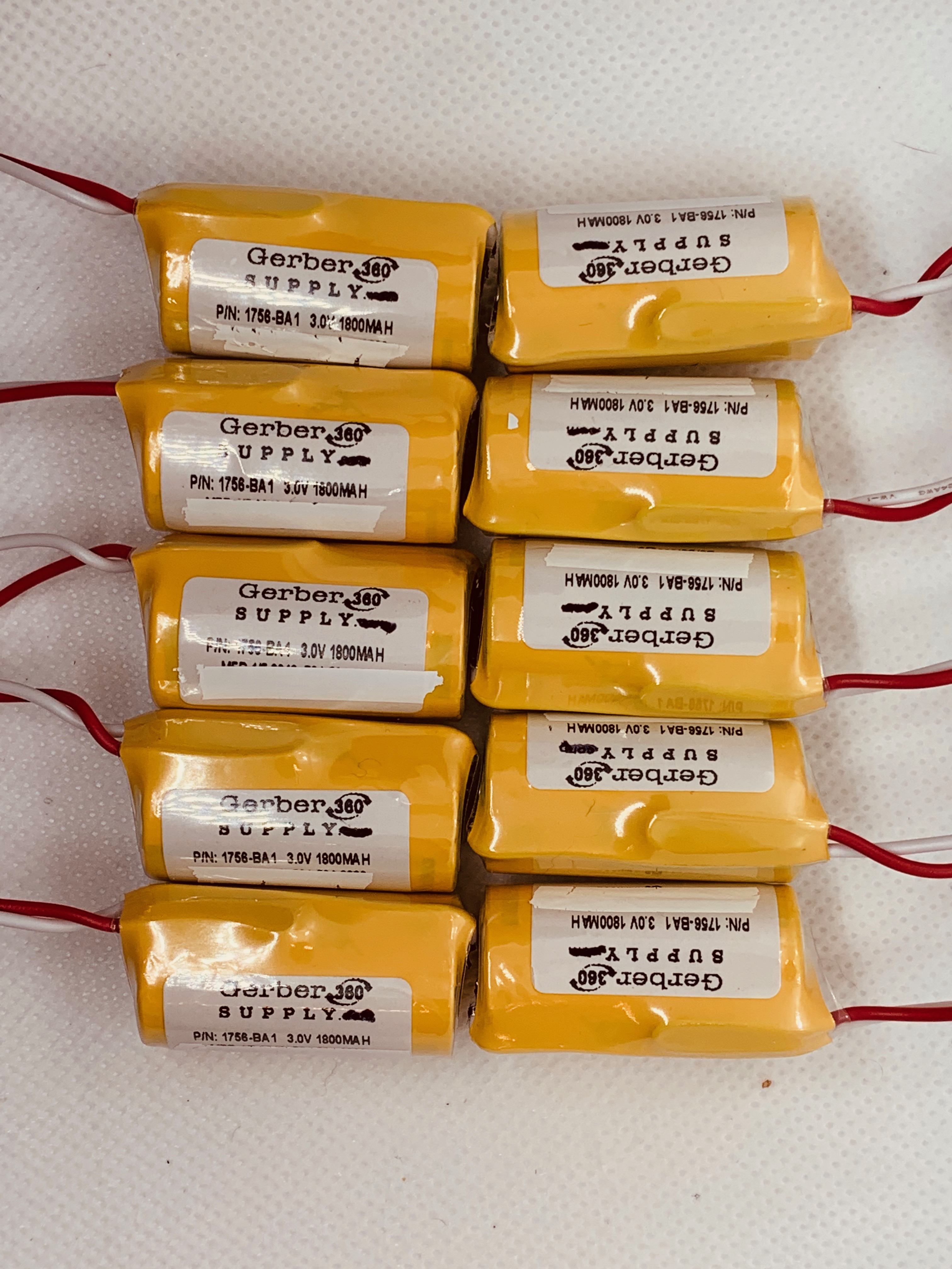 1756-BA1 3v 1800mAH Backup Battery for Allen Bradley 1756 Series A PLC Controllers (Qty 10 Value Pack)