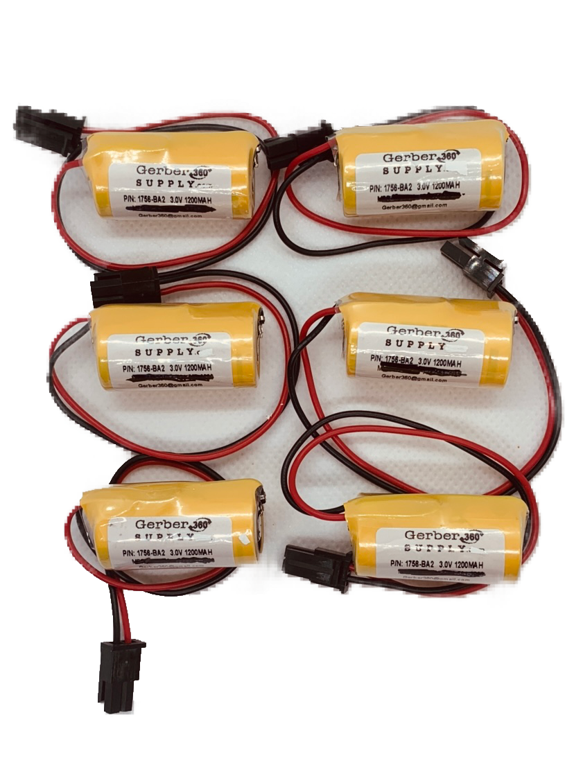 1756-BA2 3v 1200mAH Backup Battery for Allen Bradley L6X Series PLC Controllers (Qty 6 Value Pack) (Copy)